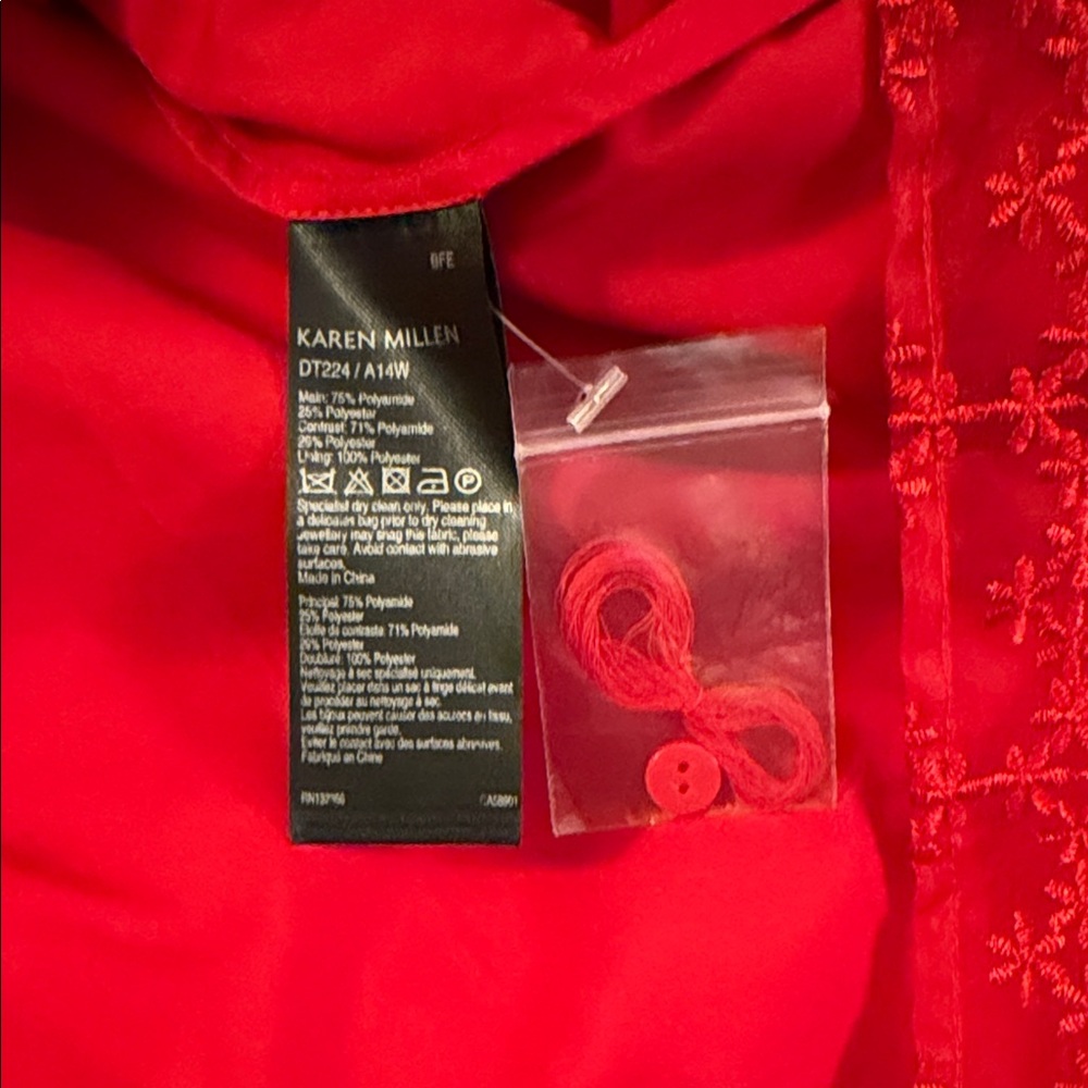 Karen Millen Red Lace Dress - Picture 5 of 10